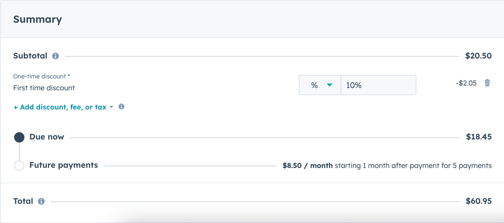 line-items-payment-links-summary