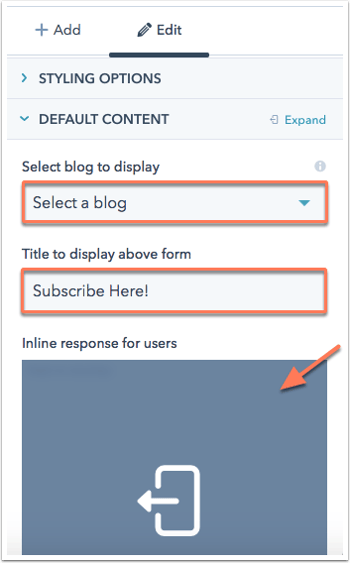 Blog email subscription