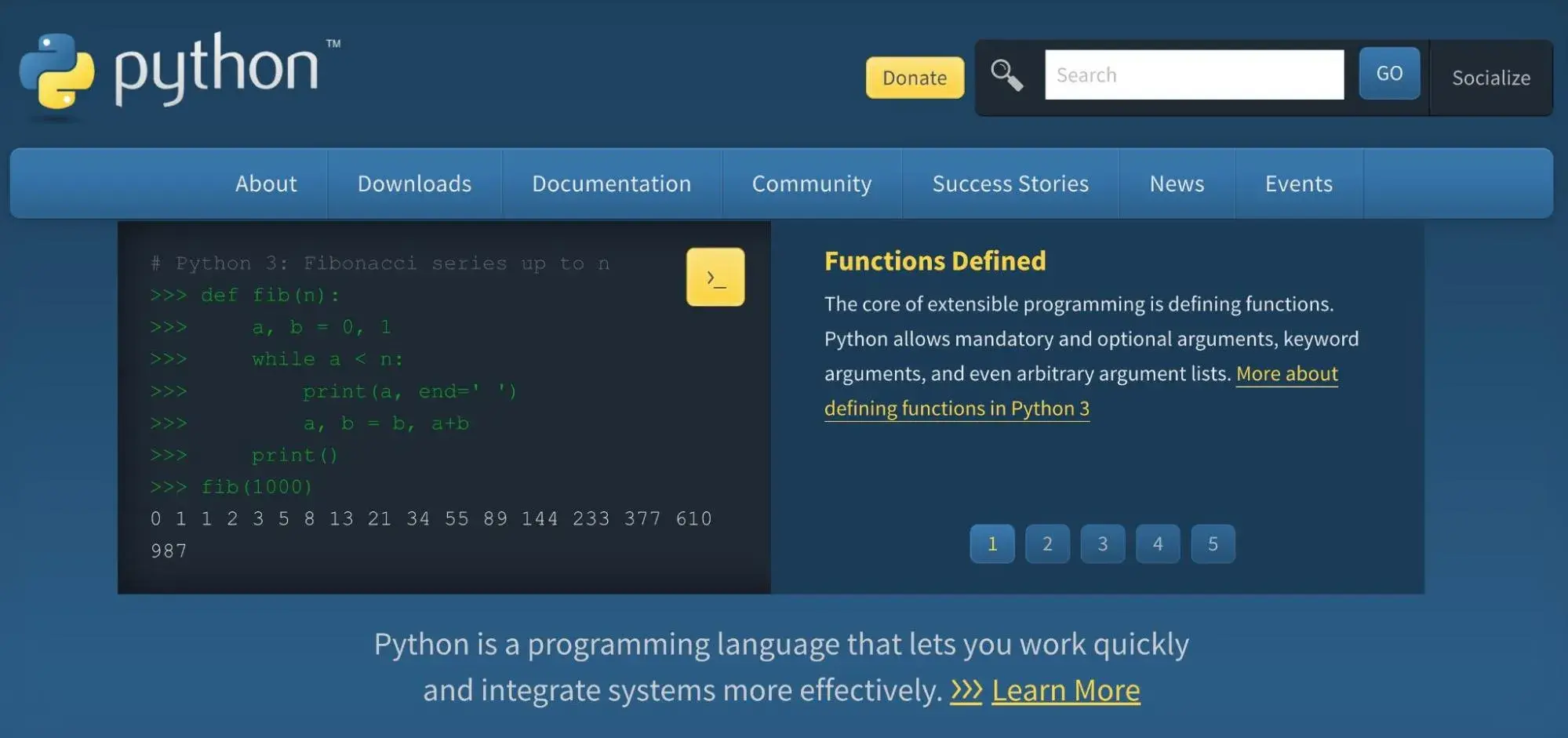python is a popular language for back-end web development